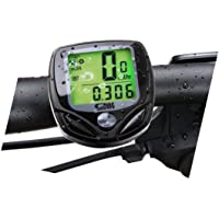 Los mejores  - Velocímetro Suparee deportivo inalámbrico para la bicicleta con pantalla LCD para los amantes de las dos ruedas (negro)